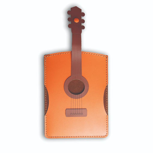 Picture of ACOUSTIC GUITAR LEATHER PASSPORT HOLDER